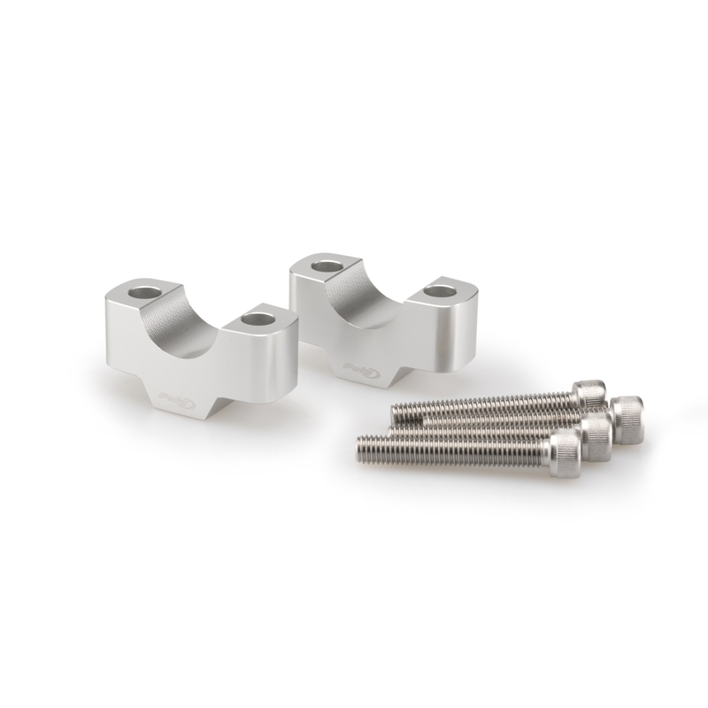 Zvýšenie riadidiel PUIG strieborná výška 20 mm, d 25 mm