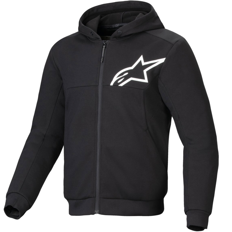 Mikina na motorku Alpinestars Chrome V2 Sport čierno-biela