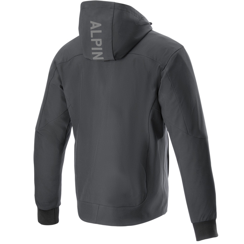 Mikina na motorku Alpinestars Radium Tech Hoodie čierno-biela