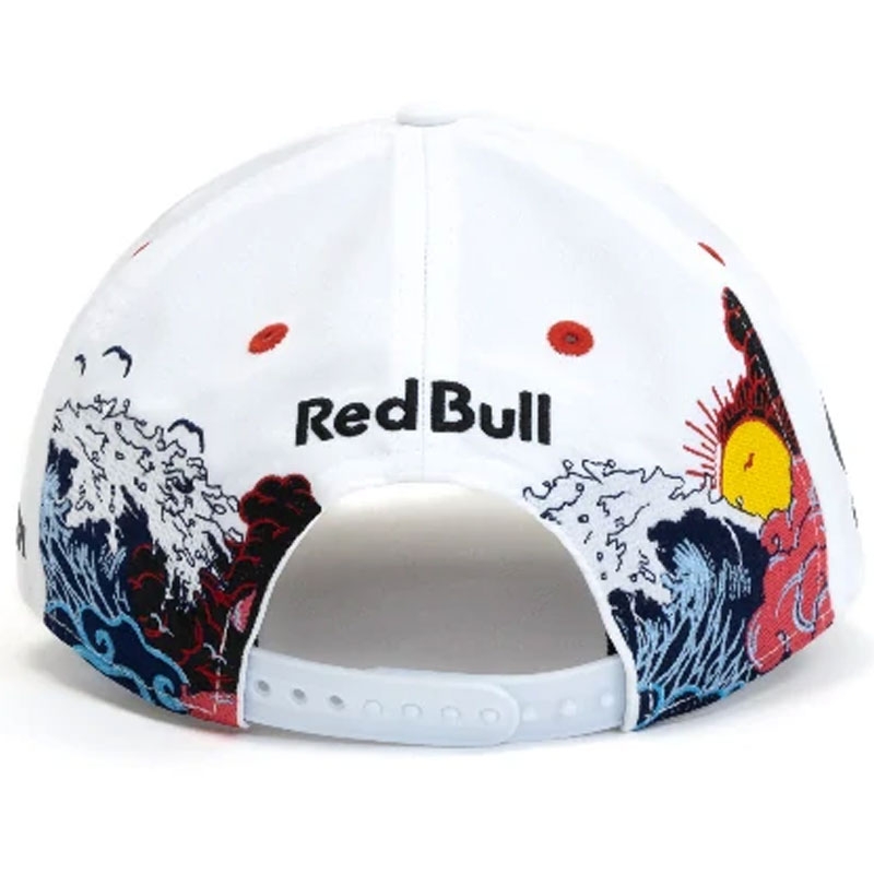 Šiltovka Red Bull Racing F1 Max Verstappen SE Japonsko biela