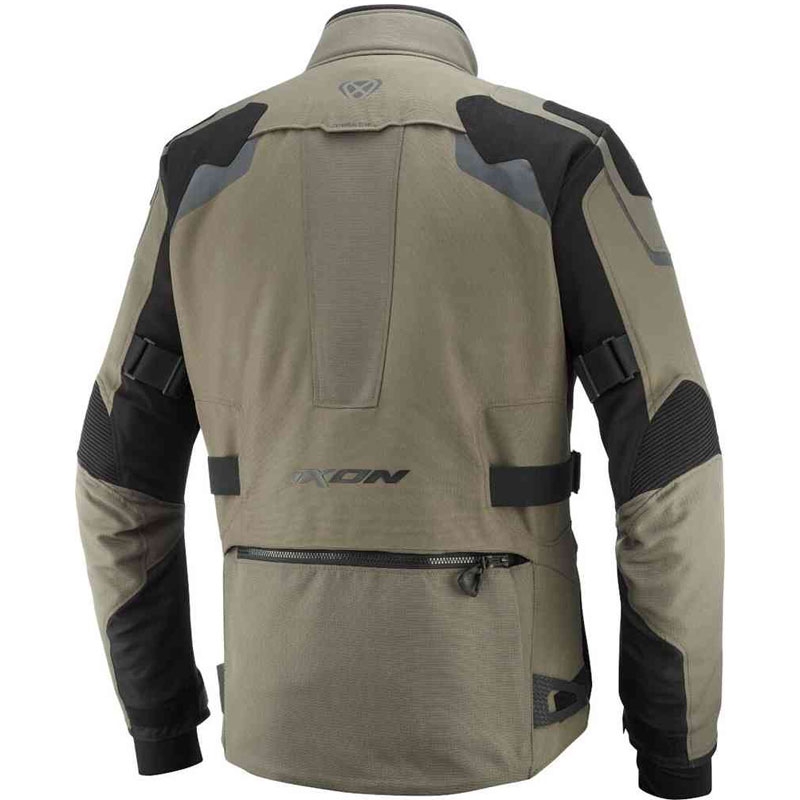 Bunda na motorku IXON Odin khaki-čierna