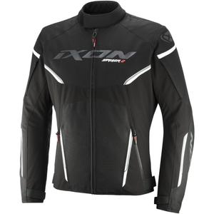 Bunda na motorku IXON Striker 2 čierno-biela