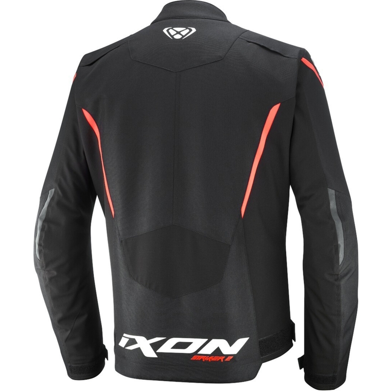 Bunda na motorku IXON Striker 2 čierno-bielo-červená
