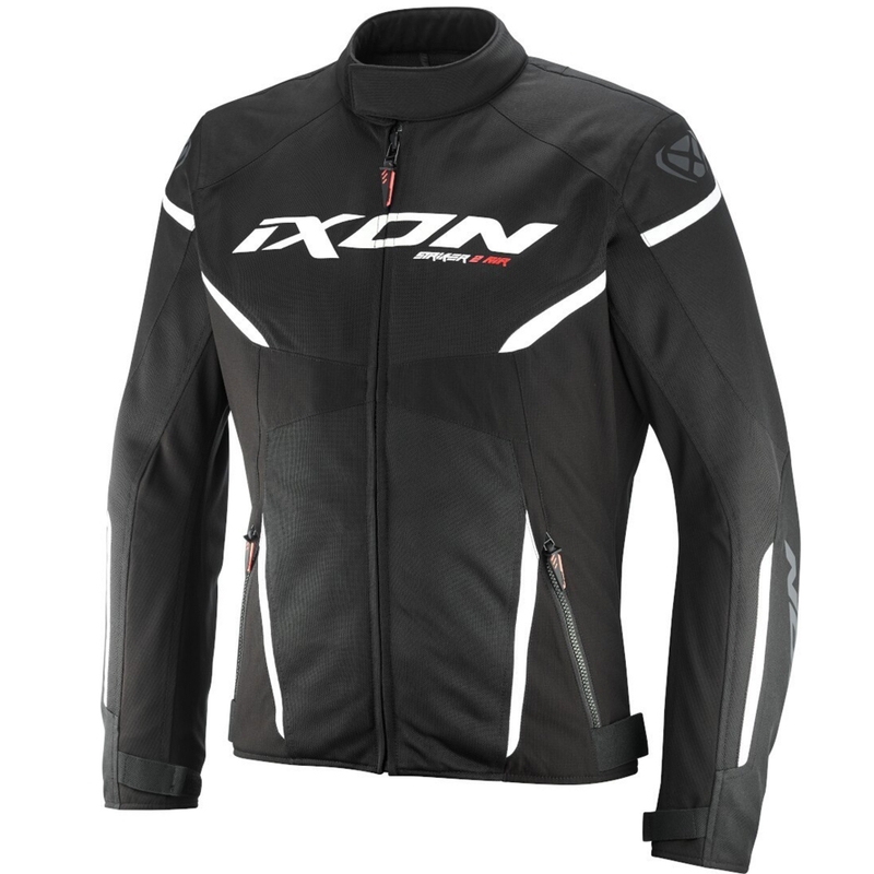 Bunda na motocykel IXON Striker 2 Air WP čierno-biela