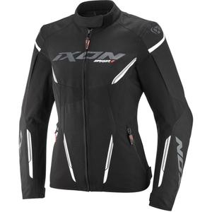 Dámska bunda na motorku IXON Striker 2 Lady čierno-biela