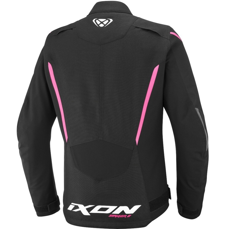 Dámska bunda na motorku IXON Striker 2 Lady čierno-ružová