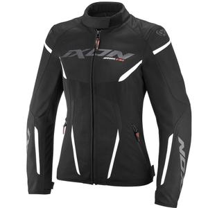 Dámska bunda na motorku IXON Striker 2 Air WP Lady čierno-biela