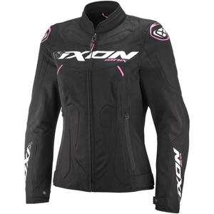 Dámska bunda na motorku IXON Ionix Lady čierno-ružová