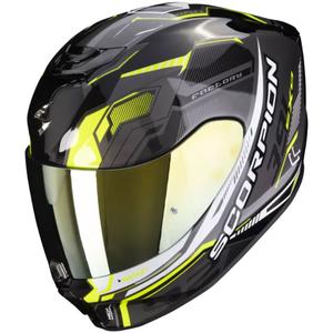 Integrálna prilba na motocykel Scorpion EXO-391Haut čierno-strieborno-neónovo žltá
