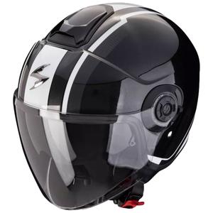 Otvorená prilba na motocykel Scorpion CORPION EXO-CITY II VEL metalická čierno-biela