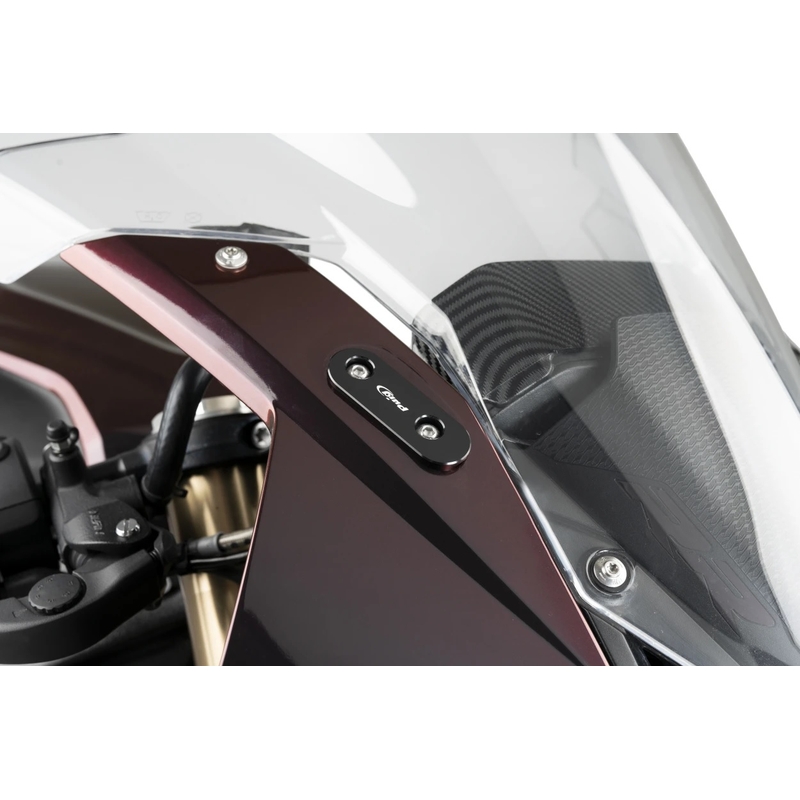Čiapky na zrkadlá PUIG čierna pre BMW S 1000 RR 2023-2024, BMW M 1000 RR 2023-2024