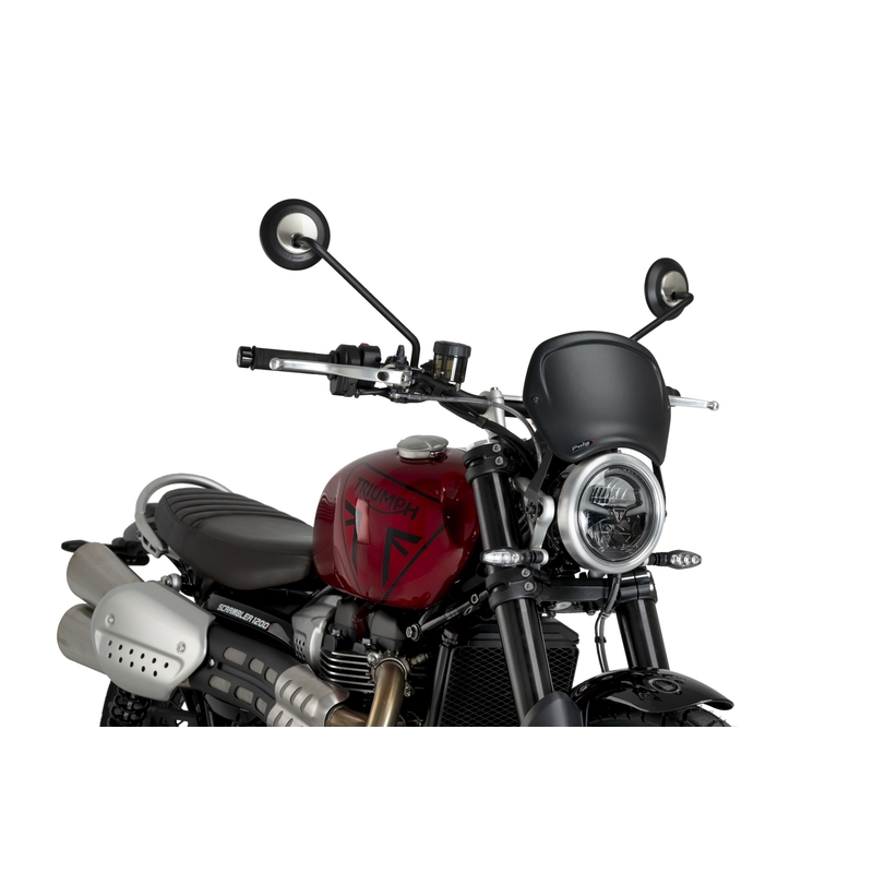 Plexi na motorku PUIG FRONTAL PLATE matná čierna