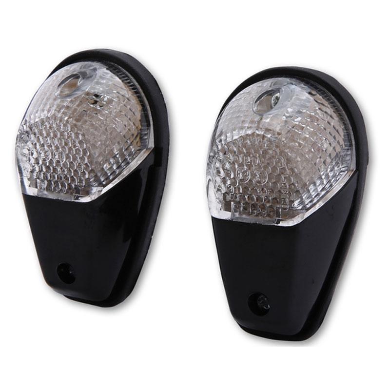 Smerovka na motocykel Highsider Smart LED čierno-číra