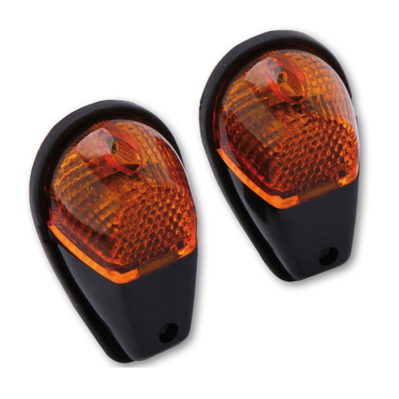 Smerovka na motocykel Highsider Smart 12V/21W čierno-oranžová
