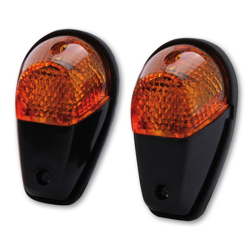Smerovka na motocykel Highsider Smart 12V/21W čierno-oranžová