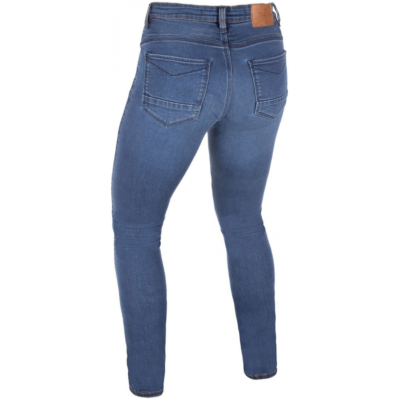 Dámske džínsy na motorku Oxford Sofia AA straight short jeans modré