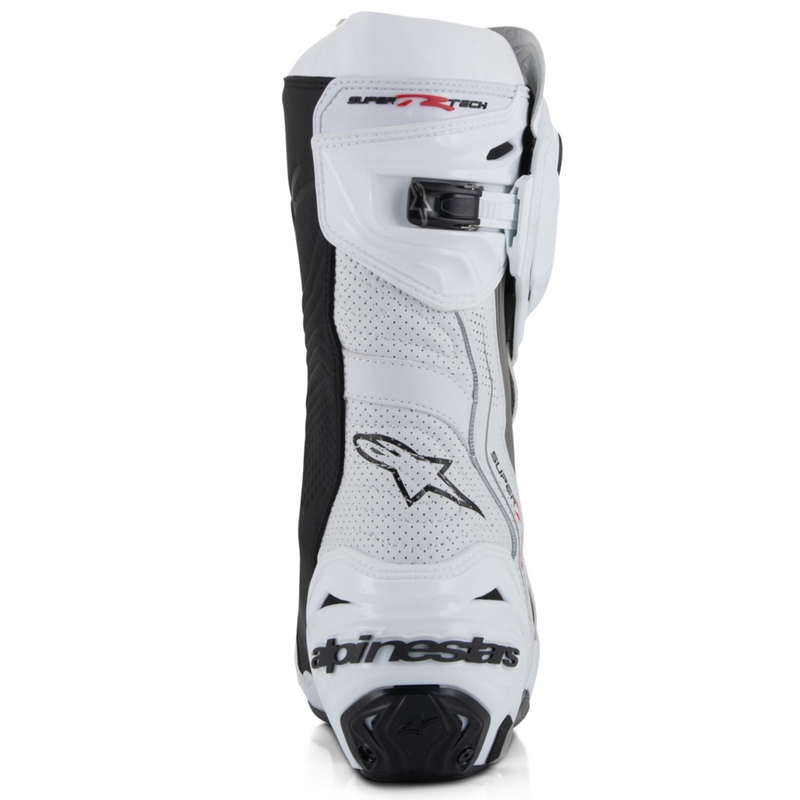 Topánky na motorku Alpinestars Supertech R Vented bielo-svetlo šedo-čierne