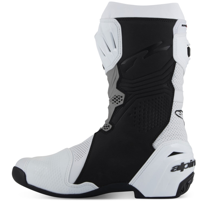 Topánky na motorku Alpinestars Supertech R Vented bielo-svetlo šedo-čierne