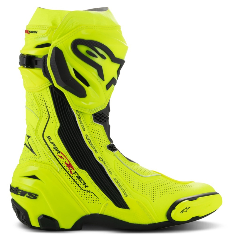 Topánky na motorku Alpinestars Supertech R Vented fluo žlto-čierne