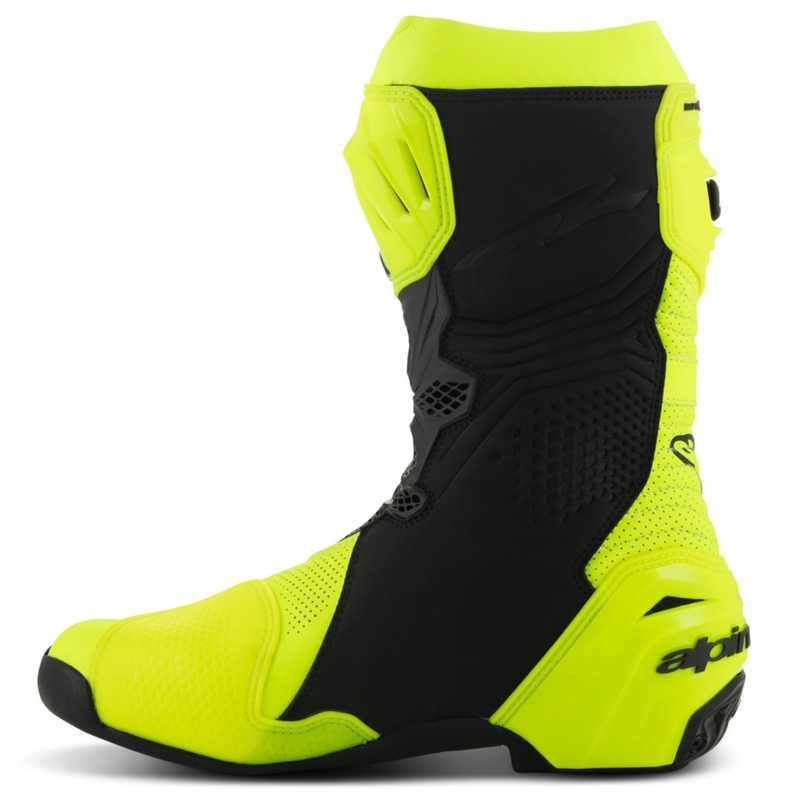 Topánky na motorku Alpinestars Supertech R Vented fluo žlto-čierne
