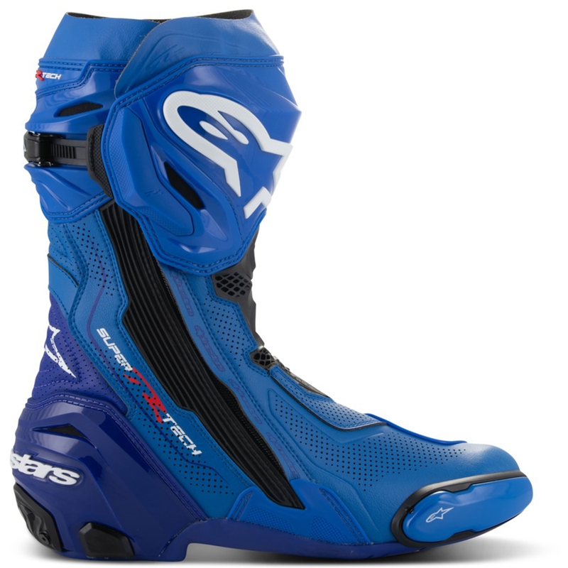 Topánky na motorku Alpinestars Supertech R Vented modro-čierne