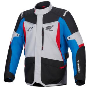 Bunda na motorku Alpinestars ST-1 Waterproof kolekcia Honda šedo-modro-čierno-červená