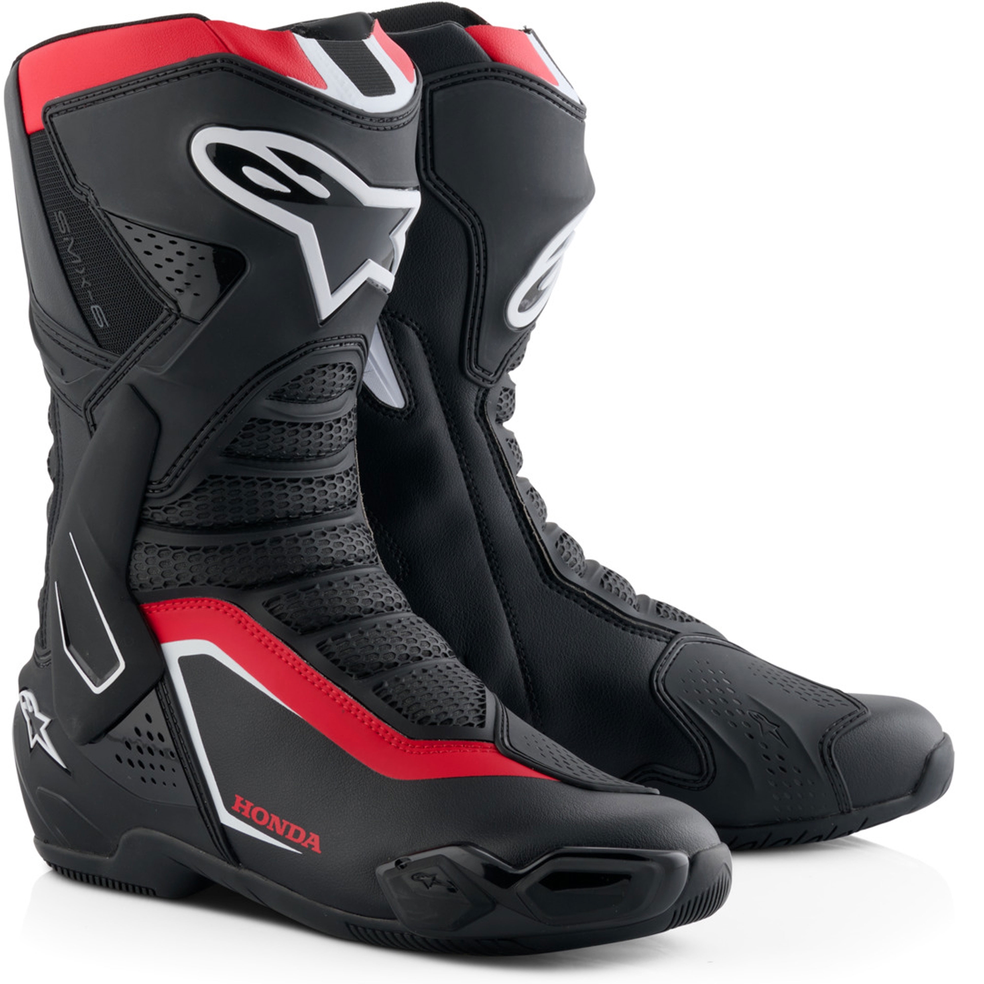 Topánky na motorku Alpinestars SMX-6 V3 kolekcia Honda čierno-červeno-biele Veľkosť: 48