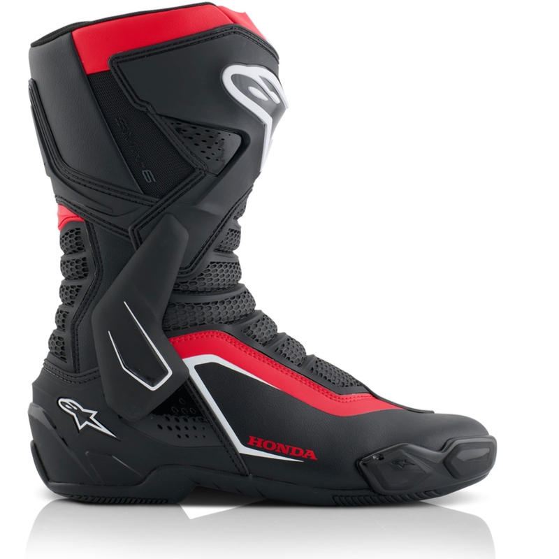 Topánky na motorku Alpinestars SMX-6 V3 kolekcia Honda čierno-červeno-biele