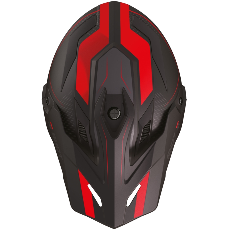 Enduro helma na motorku Shot Trek Rally matná čierno-červená