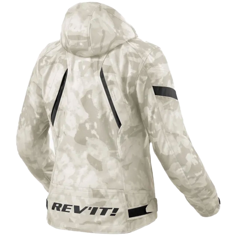 Dámska bunda na motorku Revit Flare 3 H2O camo šedo-biela