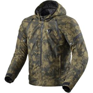 Bunda na motorku Revit Flare 3 H2O camo tmavo zelená