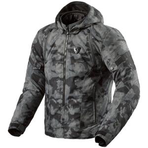 Bunda na motorku Revit Flare 3 H2O camo tmavo šedá
