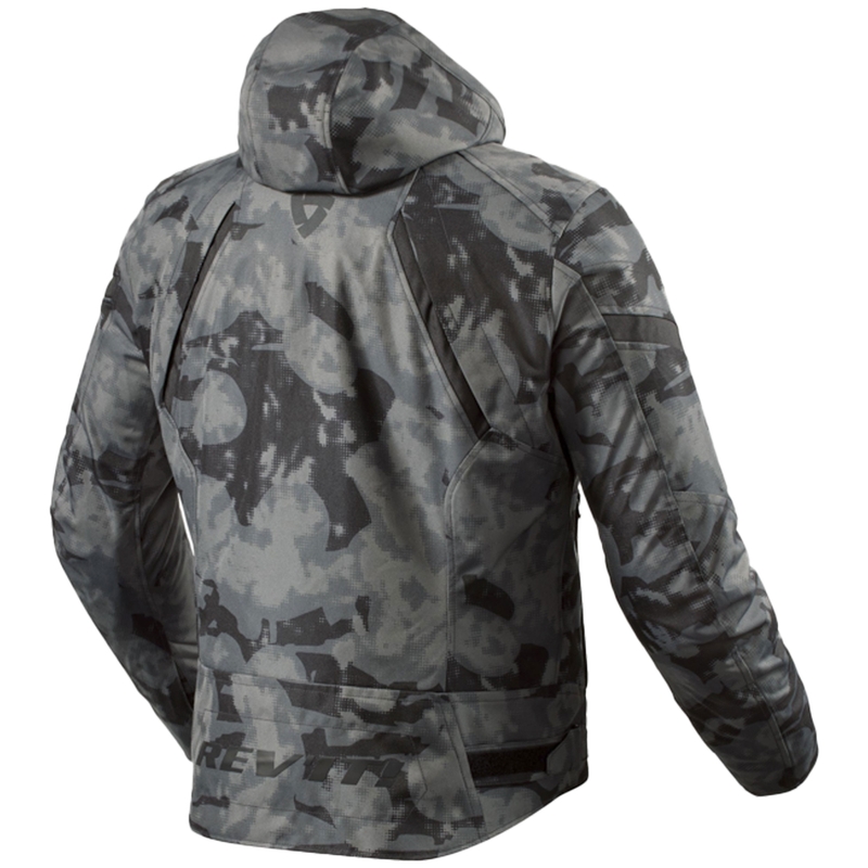 Bunda na motorku Revit Flare 3 H2O camo tmavo šedá