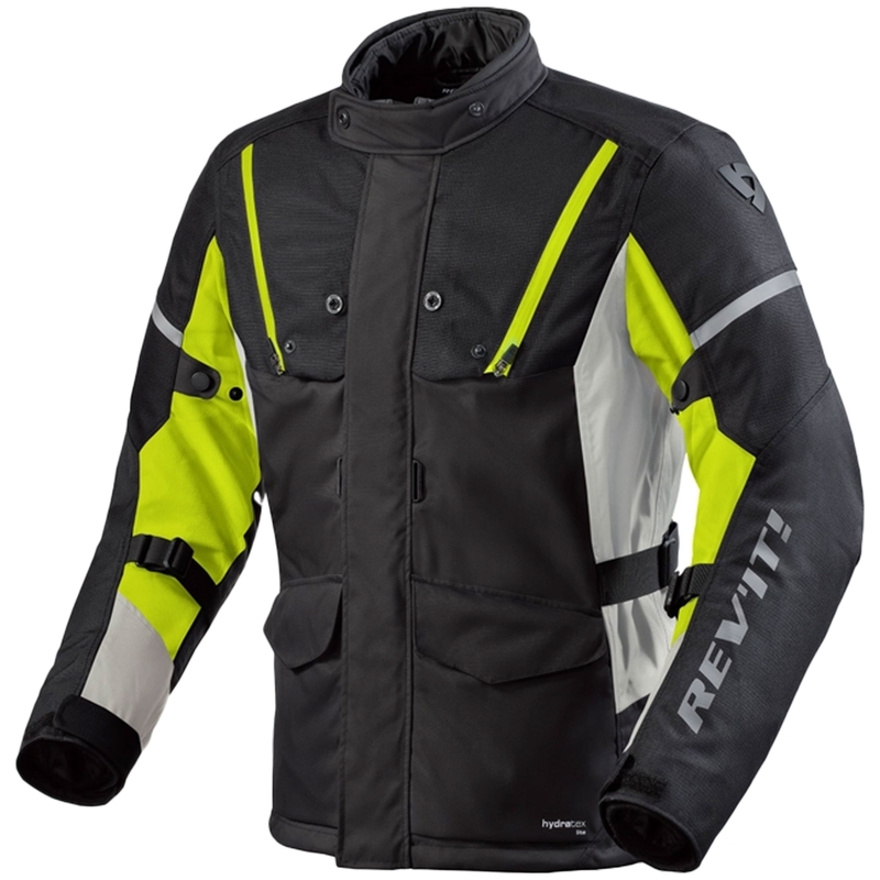 Bunda na motocykel Revit Horizon 3 H2O čierno-fluorescenčno žltá