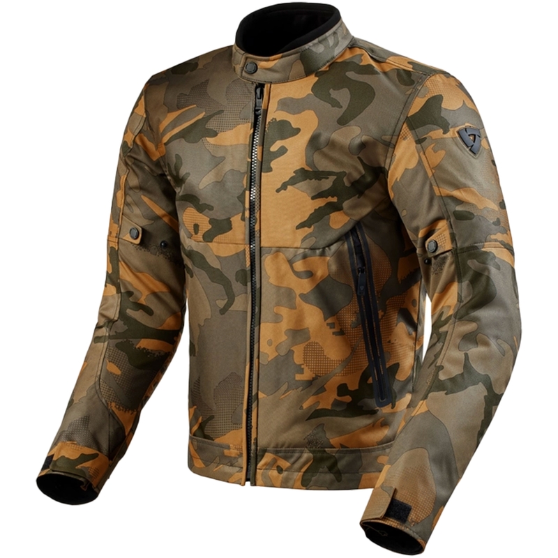 Bunda na motocykel Revit Shade H2O camo-zelená