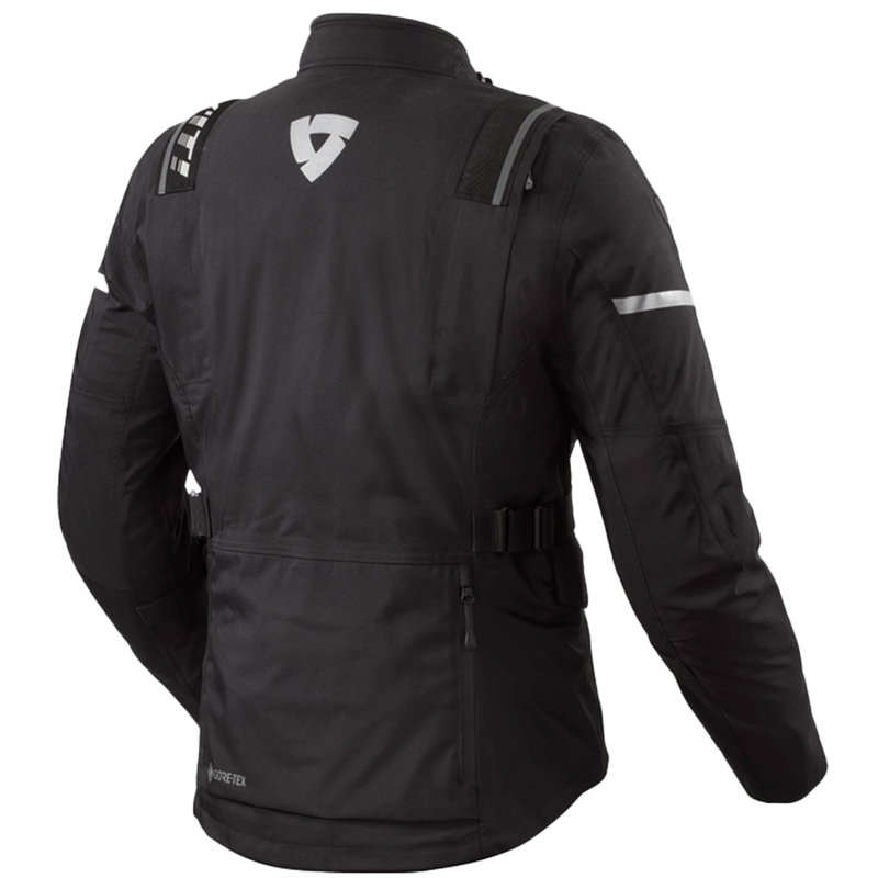 Bunda na motorku Revit Vertical GTX čierno-strieborná