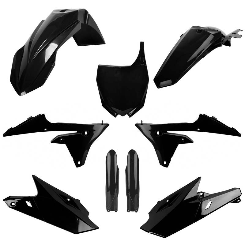 Sada plastov POLISPORT čierna pre YAMAHA YZ 250 F 2014-2018, YAMAHA YZ 450 F 2014-2017
