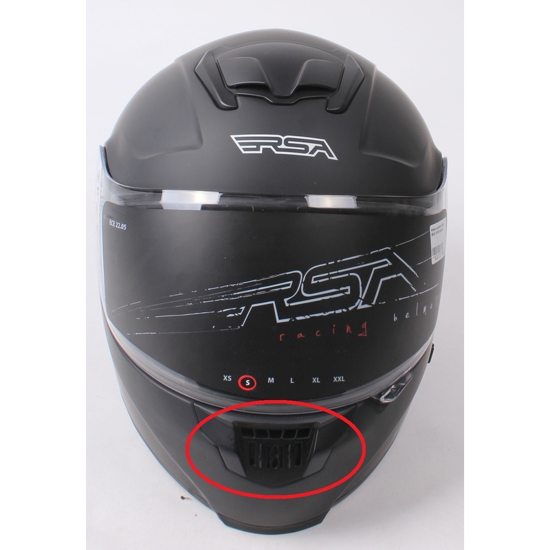 Prilba na motorku RSA SR-01 čierna matná - II. akosť