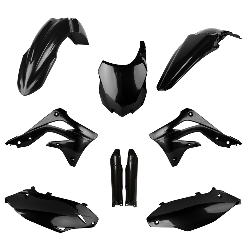 Sada plastov POLISPORT čierna pre KAWASAKI KX 450 (F) 2013-2015