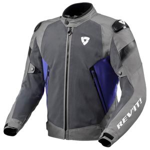 Bunda na motocykel Revit Control Air H2O šedo-modrá