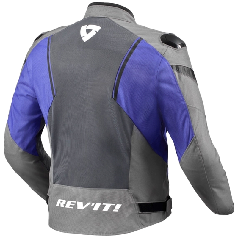 Bunda na motocykel Revit Control Air H2O šedo-modrá