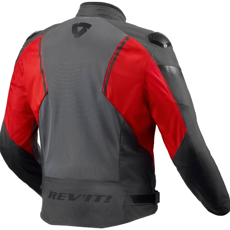 Bunda na motocykel Revit Control Air H2O sivo-červená