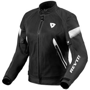 Dámska bunda na motocykel Revit Control Air H2O čierno-biela