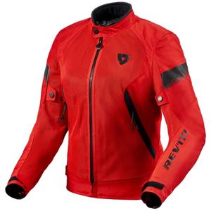 Dámska bunda na motocykel Revit Control Air H2O červeno-čierna
