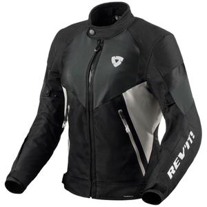 Dámska bunda na motocykel Revit Control H2O čierno-strieborná
