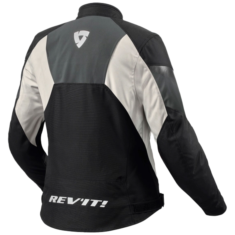 Dámska bunda na motocykel Revit Control H2O čierno-strieborná