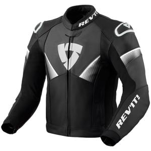 Kožená bunda na motocykel Revit Argon 2 čierno-biela