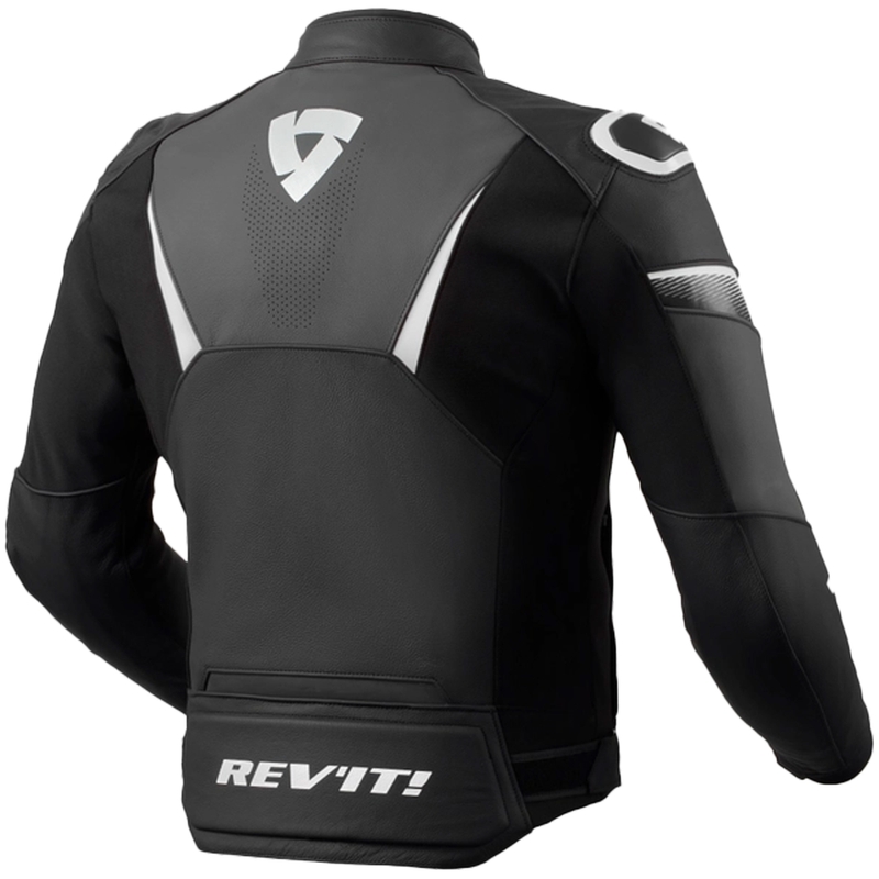 Kožená bunda na motocykel Revit Argon 2 čierno-biela