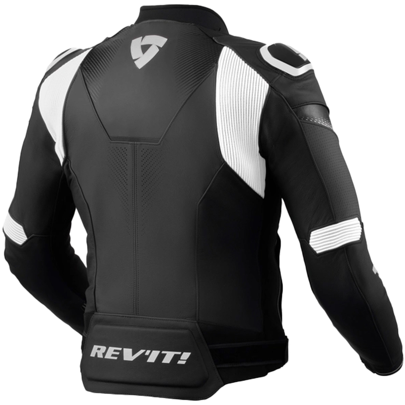 Kožená bunda na motocykel Revit Control čierno-biela