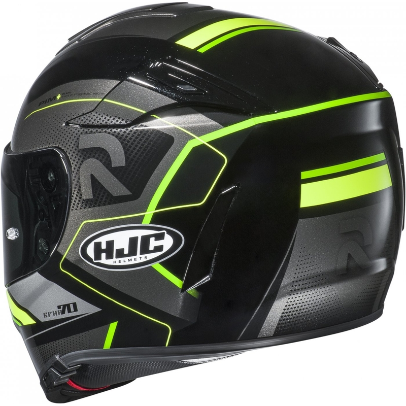Integrálna prilba na motocykel HJC RPHA 70 Coptic MC4H čierno-sivo-fluo zelená výpredaj